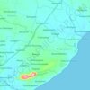 Bhogapuram topographic map, elevation, terrain