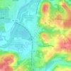Cleves topographic map, elevation, terrain
