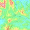 Mường Cơi Commune topographic map, elevation, terrain