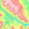 Curicaca topographic map, elevation, terrain