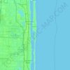 Palm Beach topographic map, elevation, terrain