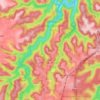 Hornsby Heights topographic map, elevation, terrain