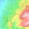 Pott Shrigley topographic map, elevation, terrain