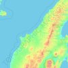 Тигильский район topographic map, elevation, terrain