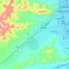 城西街道 topographic map, elevation, terrain