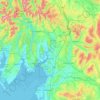 South Lakeland topographic map, elevation, terrain