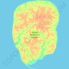 Kleine Ljachow-Insel topographic map, elevation, terrain