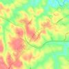 Moneta topographic map, elevation, terrain