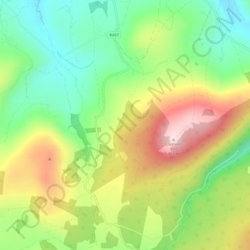 Foilnamuck topographic map, elevation, terrain