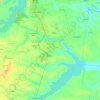 Pacajus topographic map, elevation, terrain
