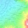 Wanaraja topographic map, elevation, terrain