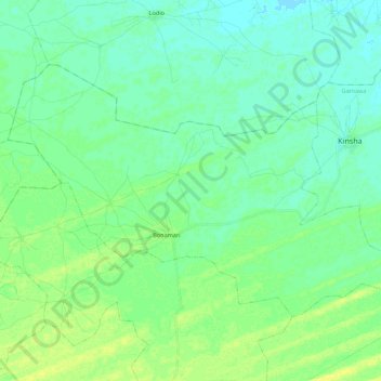 Tumbi topographic map, elevation, terrain