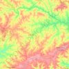 Saluda County topographic map, elevation, terrain