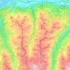 Turtmann-Unterems topographic map, elevation, terrain