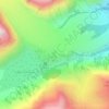 Lago del Miage topographic map, elevation, terrain