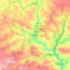 Mértola topographic map, elevation, terrain