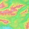 Leutasch topographic map, elevation, terrain