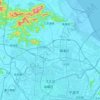 Jiangbei District topographic map, elevation, terrain