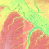 Uarini topographic map, elevation, terrain