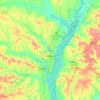 Eufaula topographic map, elevation, terrain