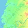 Olpad Taluka topographic map, elevation, terrain