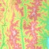 Tedim Township topographic map, elevation, terrain