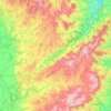 Communauté de communes des Monts du Lyonnais topographic map, elevation, terrain
