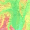 Kyiv Reservoir topographic map, elevation, terrain