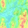 East Brookfield topographic map, elevation, terrain