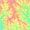 Novo Horizonte topographic map, elevation, terrain