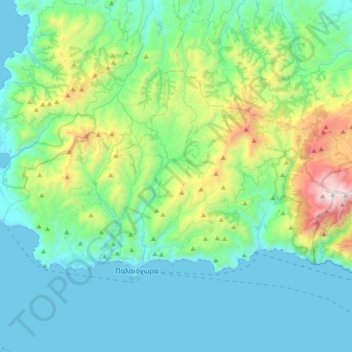 Δήμος Καντάνου-Σέλινου topographic map, elevation, terrain