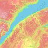 Bas-Saint-Laurent topographic map, elevation, terrain