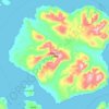 Zarembo Island topographic map, elevation, terrain