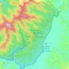 Gunung Mulu National Park Extension II topographic map, elevation, terrain