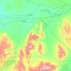 Cassia County topographic map, elevation, terrain