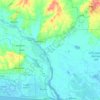 South Tongu District topographic map, elevation, terrain