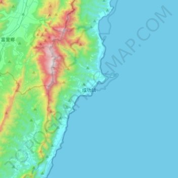 Chenggong topographic map, elevation, terrain