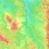 Suchdol nad Lužnicí topographic map, elevation, terrain