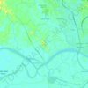 Gandus topographic map, elevation, terrain