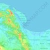 Lhokseumawe topographic map, elevation, terrain