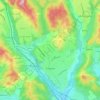 Câmpina topographic map, elevation, terrain