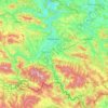 powiat nowosądecki topographic map, elevation, terrain