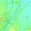 Horningsea topographic map, elevation, terrain