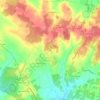 Salignac-de-Mirambeau topographic map, elevation, terrain