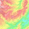 Saladoblanco topographic map, elevation, terrain