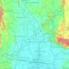 Chao Phraya River topographic map, elevation, terrain