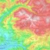 MZ "Mošćanica" topographic map, elevation, terrain