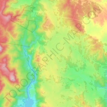 Rocky Plain topographic map, elevation, terrain
