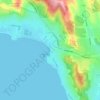 Howrah topographic map, elevation, terrain