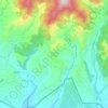 Ugyentse Gewog topographic map, elevation, terrain